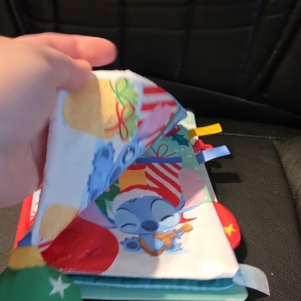 Disney Stitch Holiday Soft Book with Star Teether - Picture 4 of 10